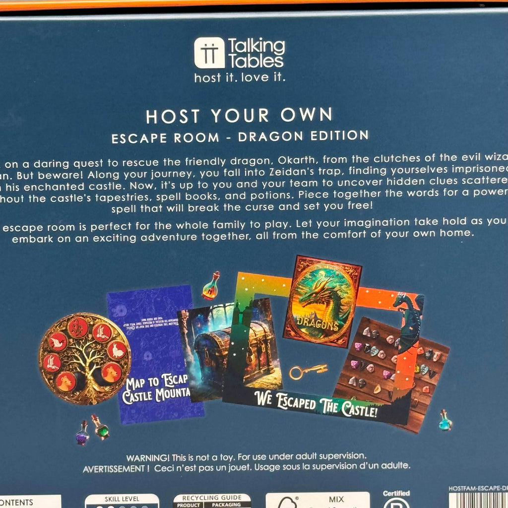 Escape Room Dragon Edition Board Game HOSTFAM-ESCAPE-DRGN - 