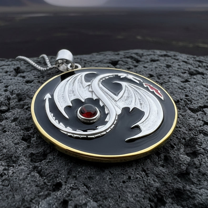 Dragon Yin Yang Necklace