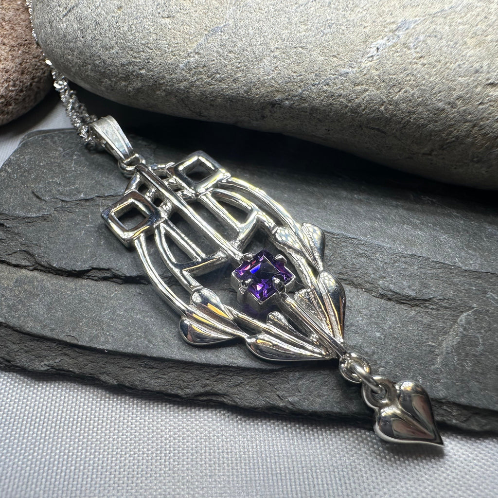 Scottish Mackintosh Thistle Necklace