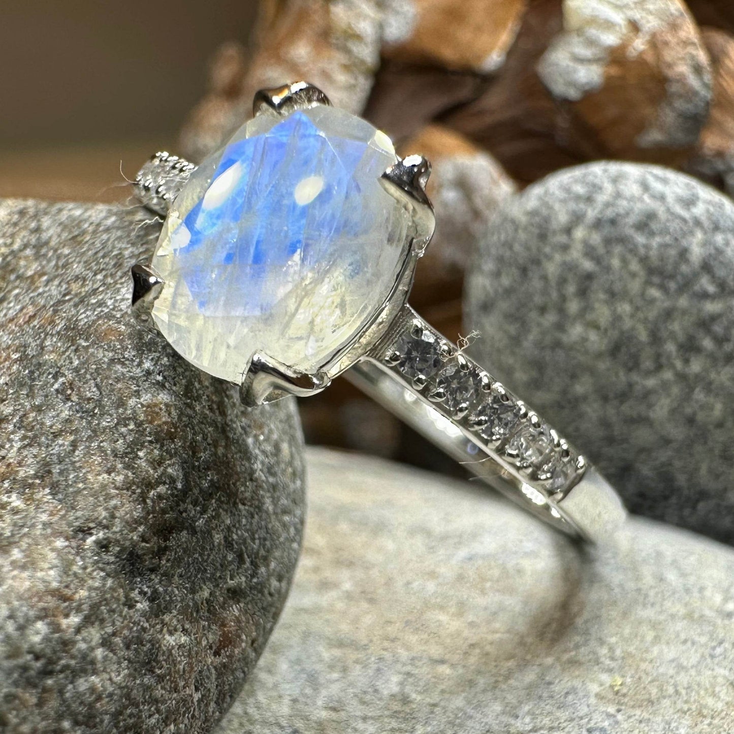 Emiliana Moonstone Promise Ring - 5