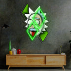 Plexiglass Neon Art, Rick and Morty Neon Sign, Neon Light Sign