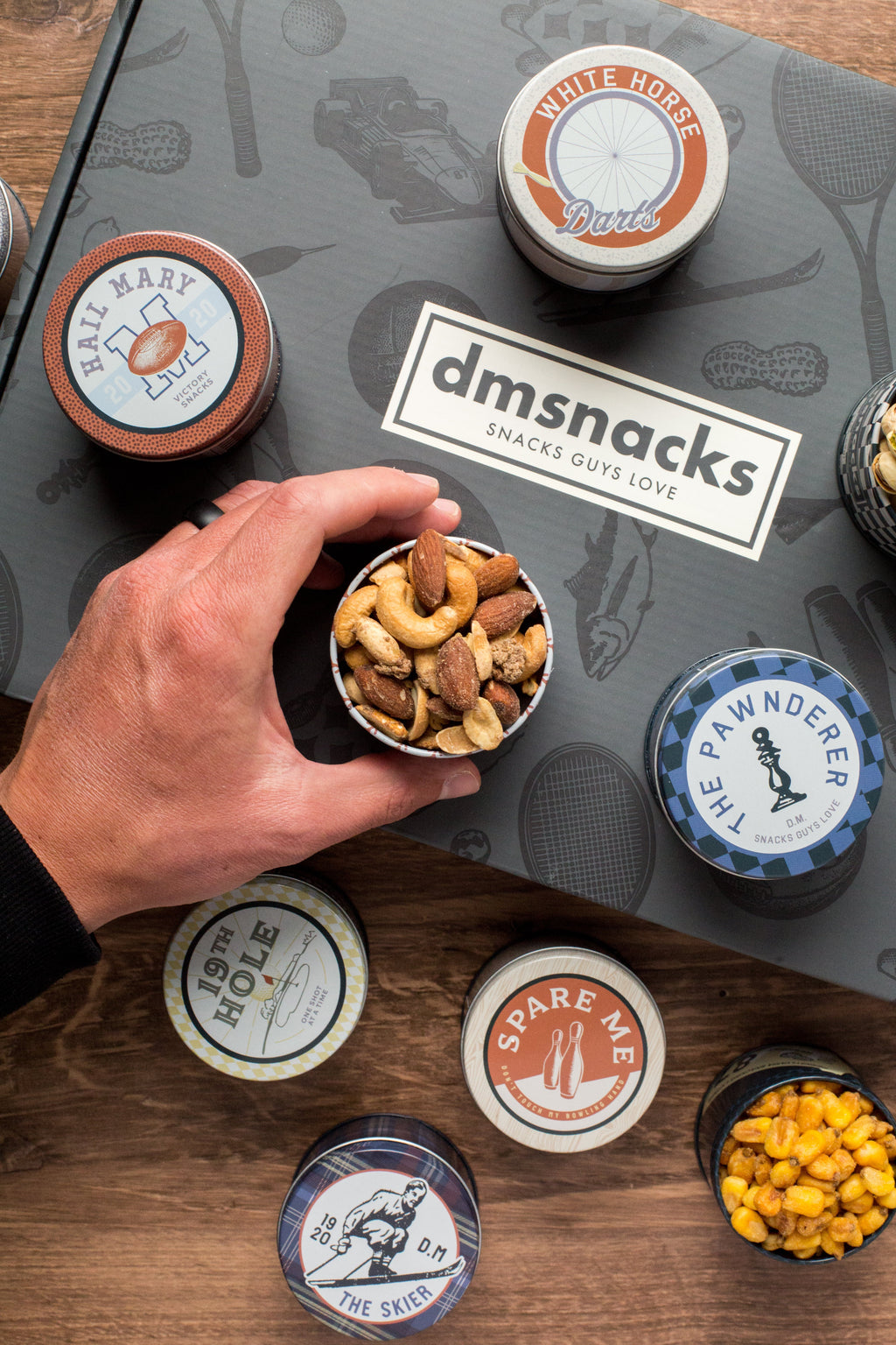 Bar Cart Snacks | Gourmet Nut Gift Set for Men
