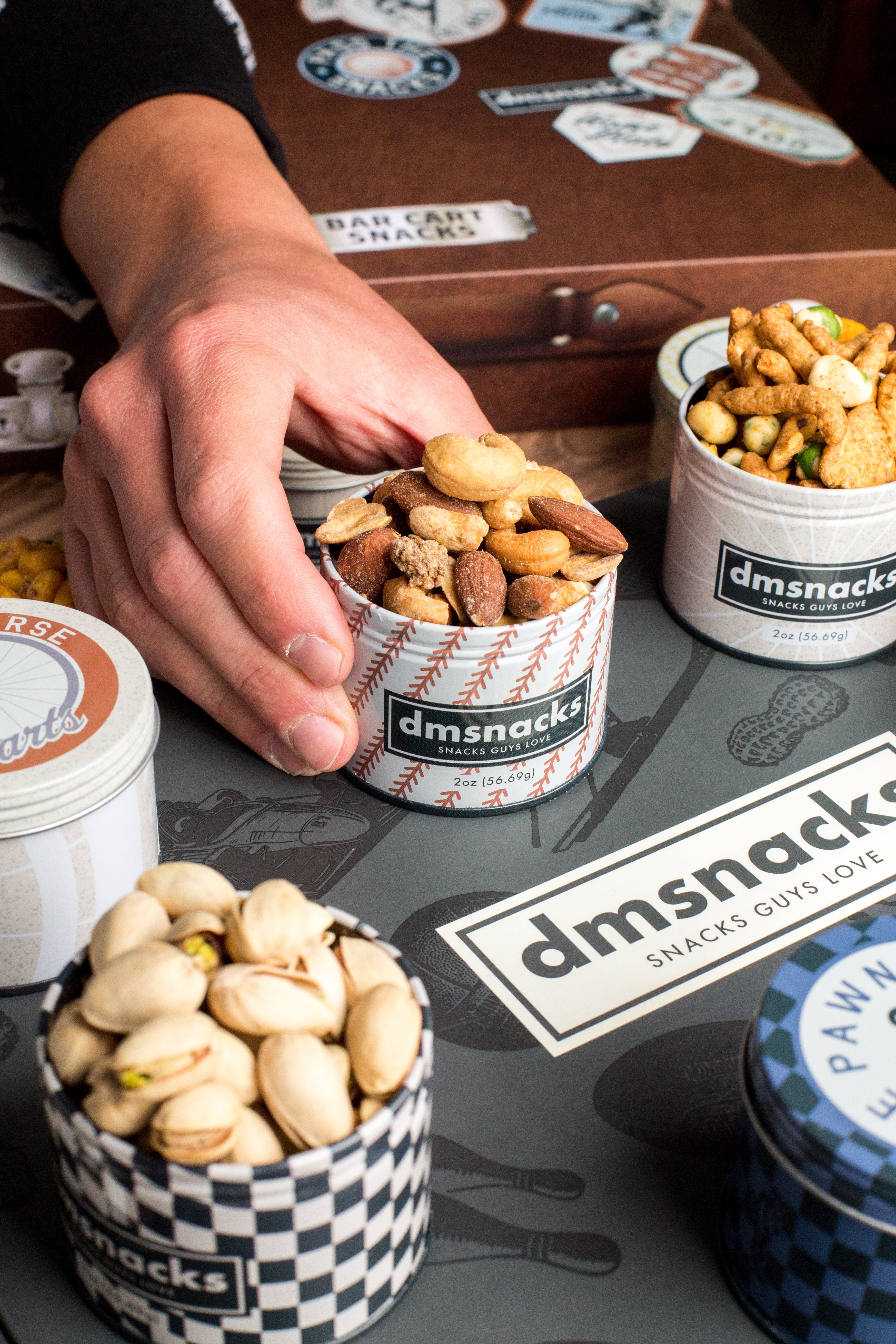 Bar Cart Snacks | Gourmet Nut Gift Set for Men