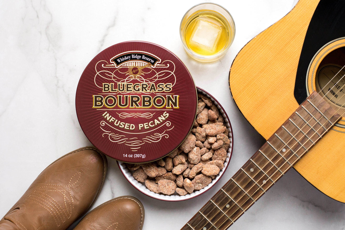 Whiskey Ridge Reserve Bluegrass Bourbon Pecans - 