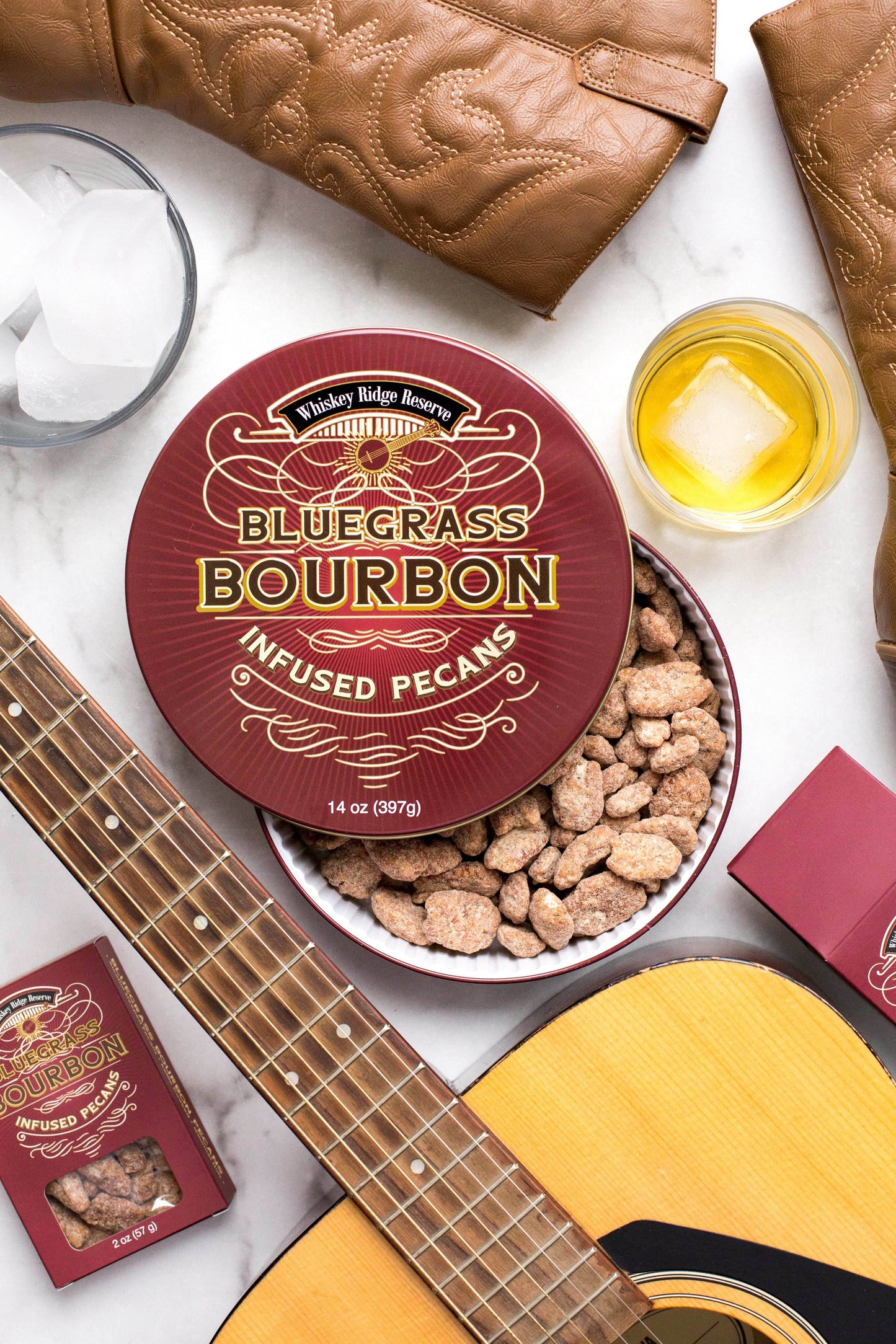 Whiskey Ridge Reserve Bluegrass Bourbon Pecans - 