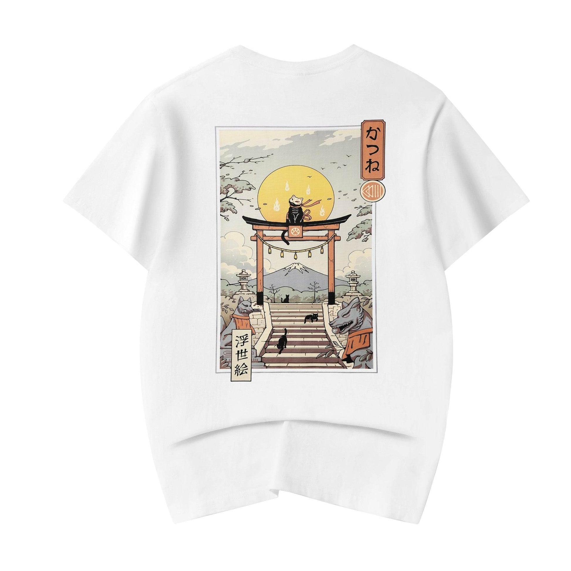 YeT011 Tori Cat Tee - White / S