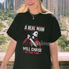 Scary Halloween Horror Movie T-Shirt - Serial Killer Graphic Tee For Him, Men's Apparel