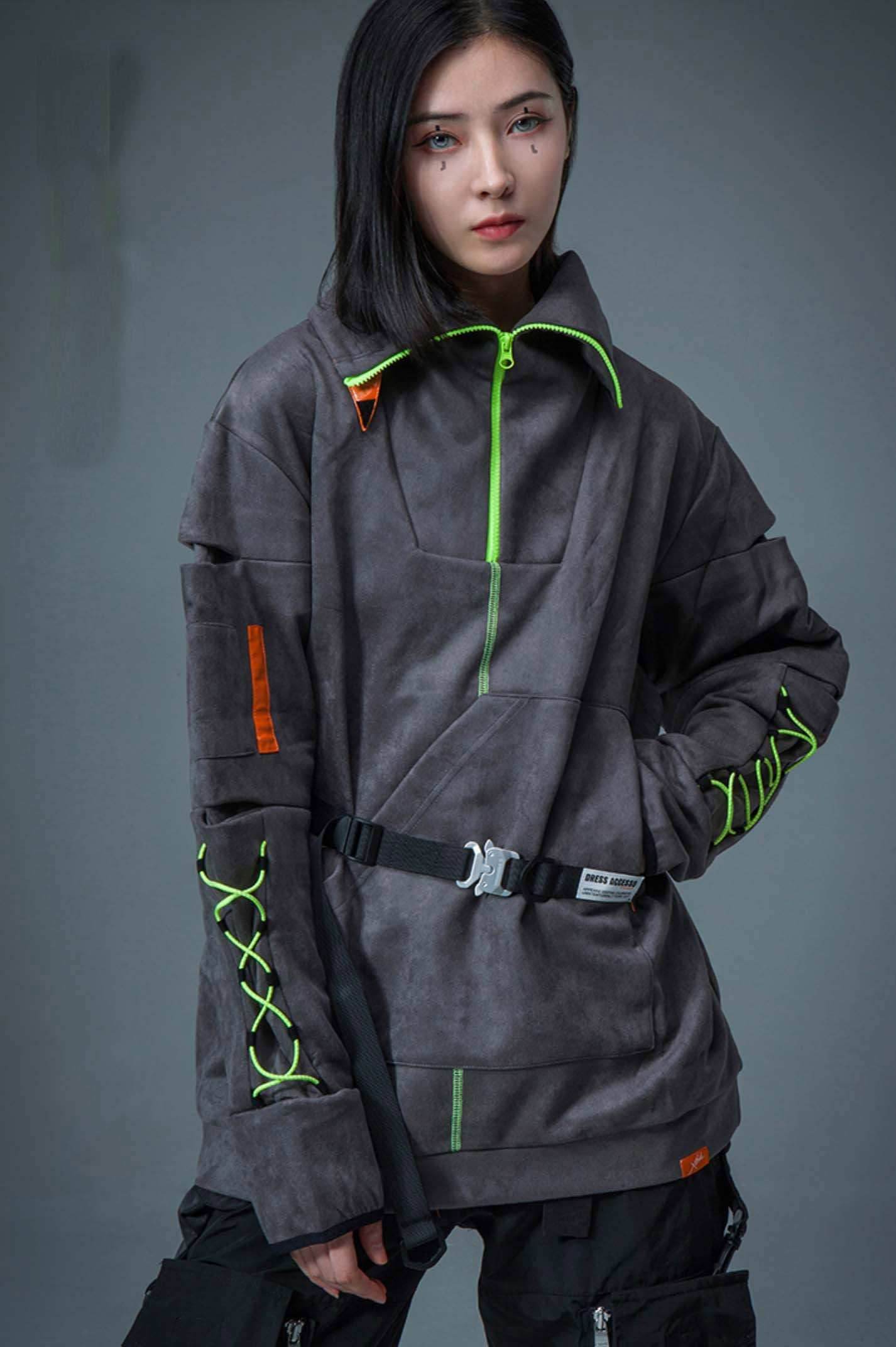 APH509 Not Evil Cyber Sweater - Grey / S