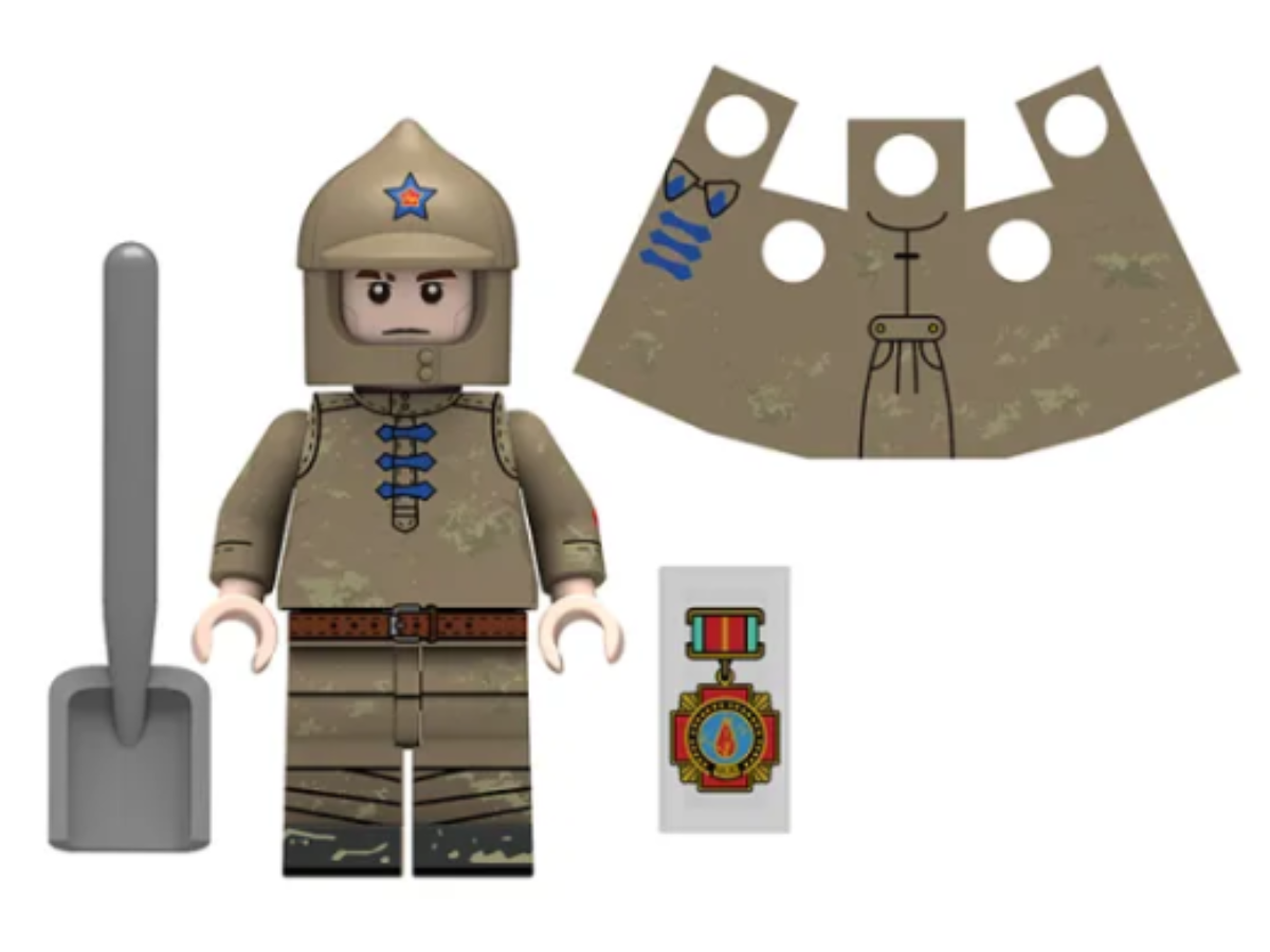 WWII - Russian Mixed Troops - 4 Man Squad - Mil-Blox