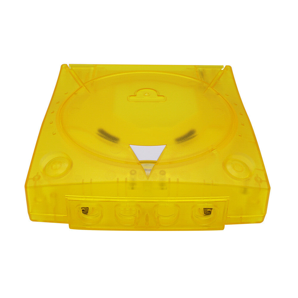 SEGA Dreamcast DC Yellow Replacement Console Shell Housing Transparent