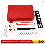 Nintendo Wii Replacement Shell Housing Case Blue Transparent Red