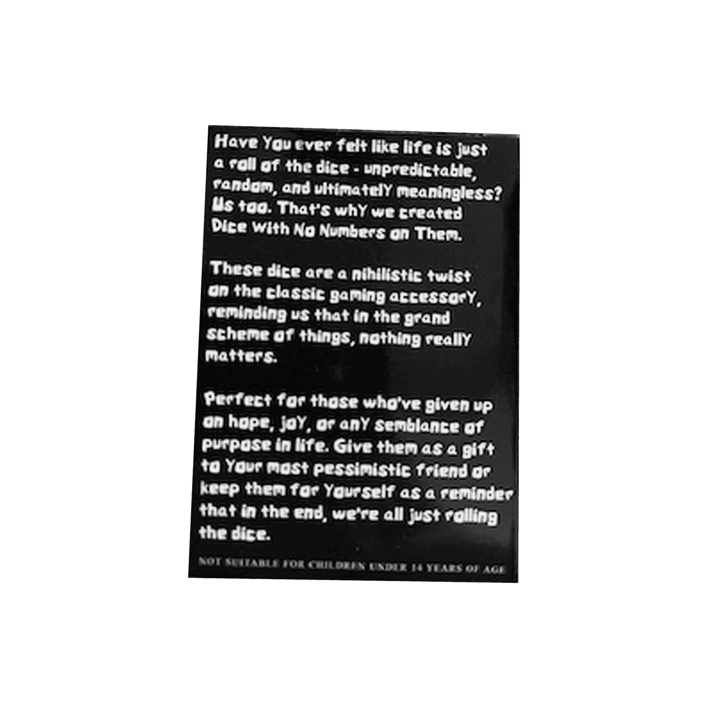 Dice With No Numbers On Them - 