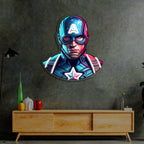 UV Printed Captain America Neon Sign,Neon Wall Art,Neon Light Sign
