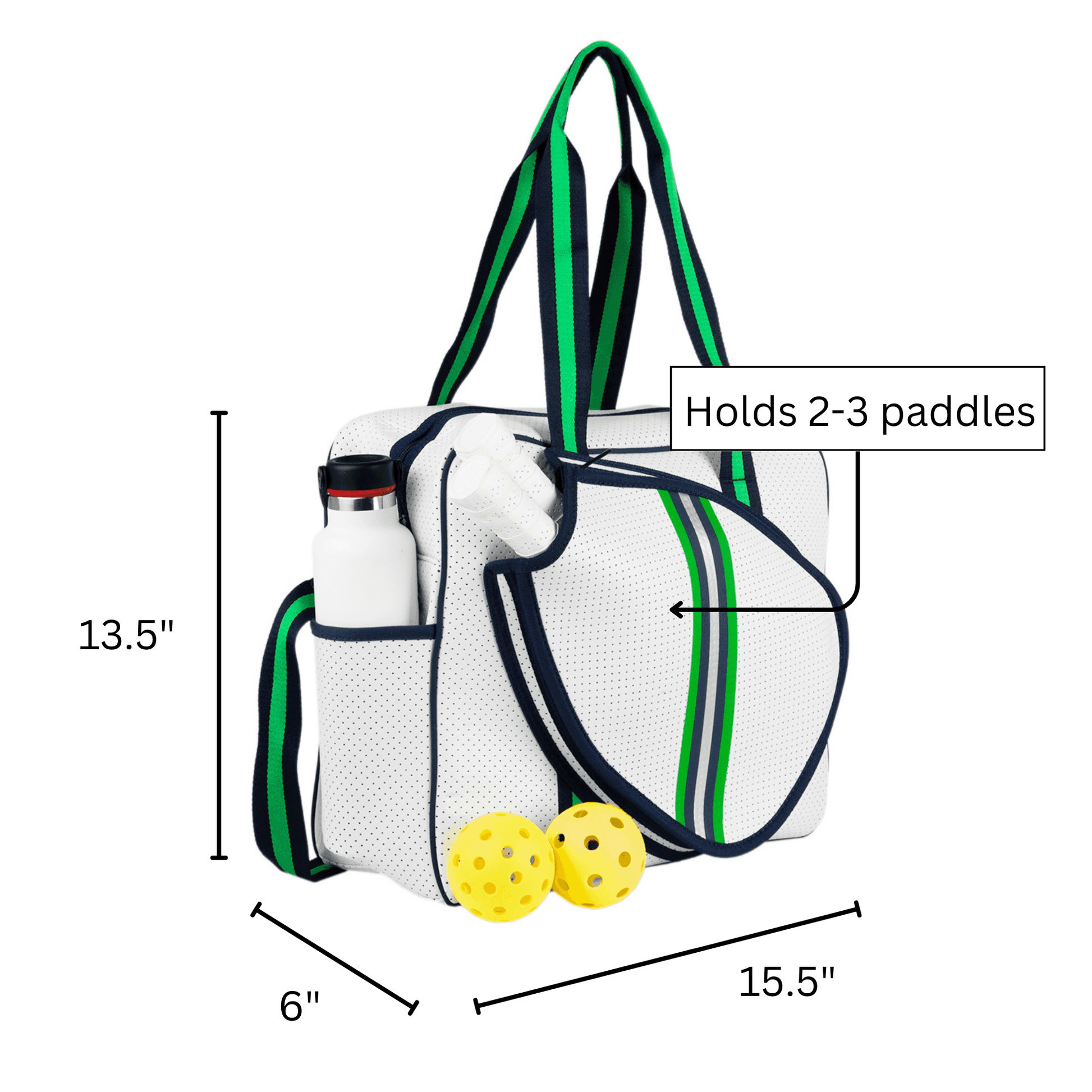 Brooklyn Pickleball Bag - Greenwich Green stripe