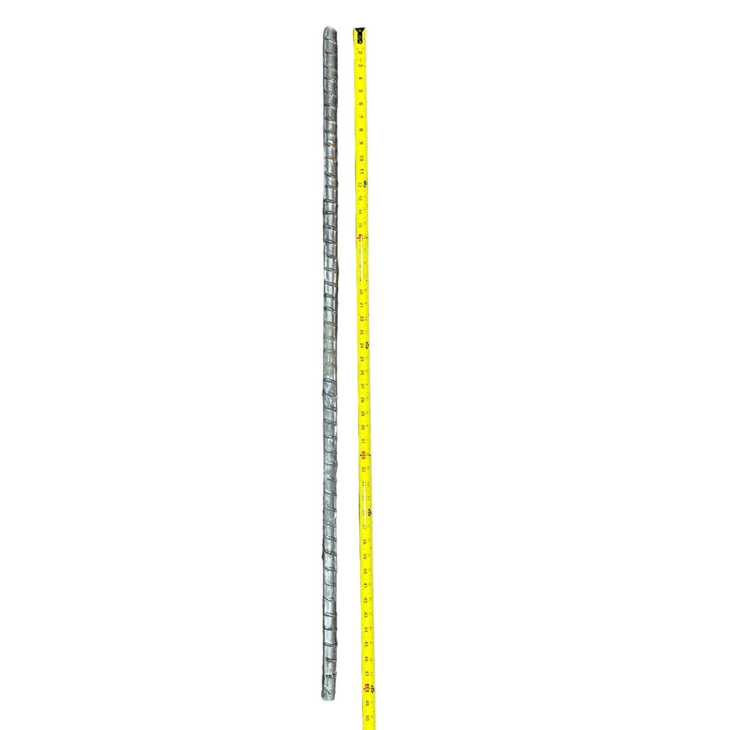 48 Inch Foam Rubber Deformed Steel Rebar Action Prop with Bendable Core