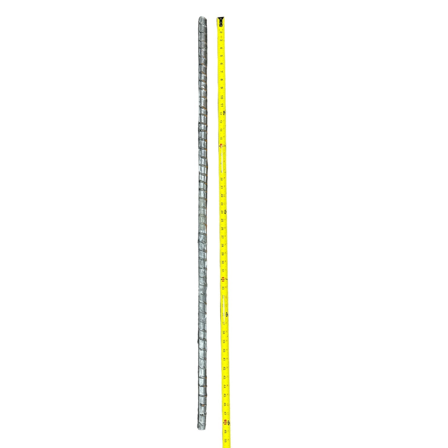 48 Inch Foam Rubber Deformed Steel Rebar Action Prop with Bendable Core