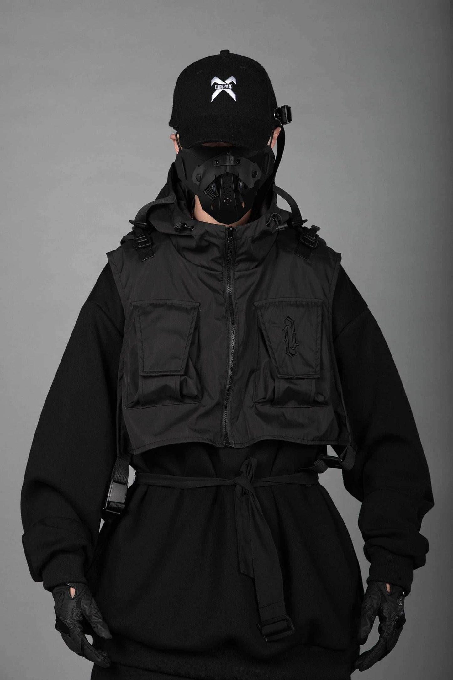 HiH34 Black Tech Guard Hoodie - Black / M