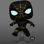 Funko Pop! Marvel: Spider-Man No Way Home - Unmasked Spider-Man Black Suit CHASE AAA Anime Exclusive - 