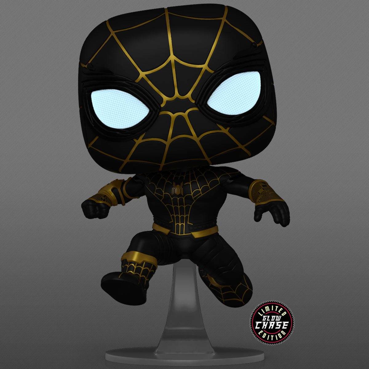 Funko Pop! Marvel: Spider-Man No Way Home - Unmasked Spider-Man Black Suit CHASE AAA Anime Exclusive - 
