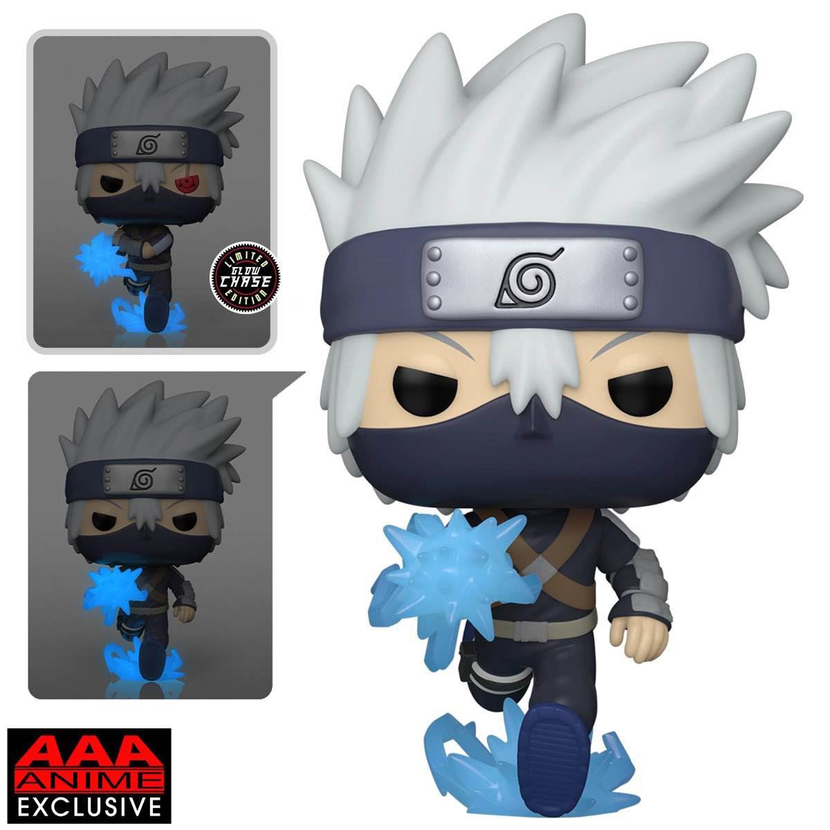 Funko Pop! Naruto Shippuden - Young Kakashi Hatake Chidori GITD Chase AAA Anime Exclusive - 