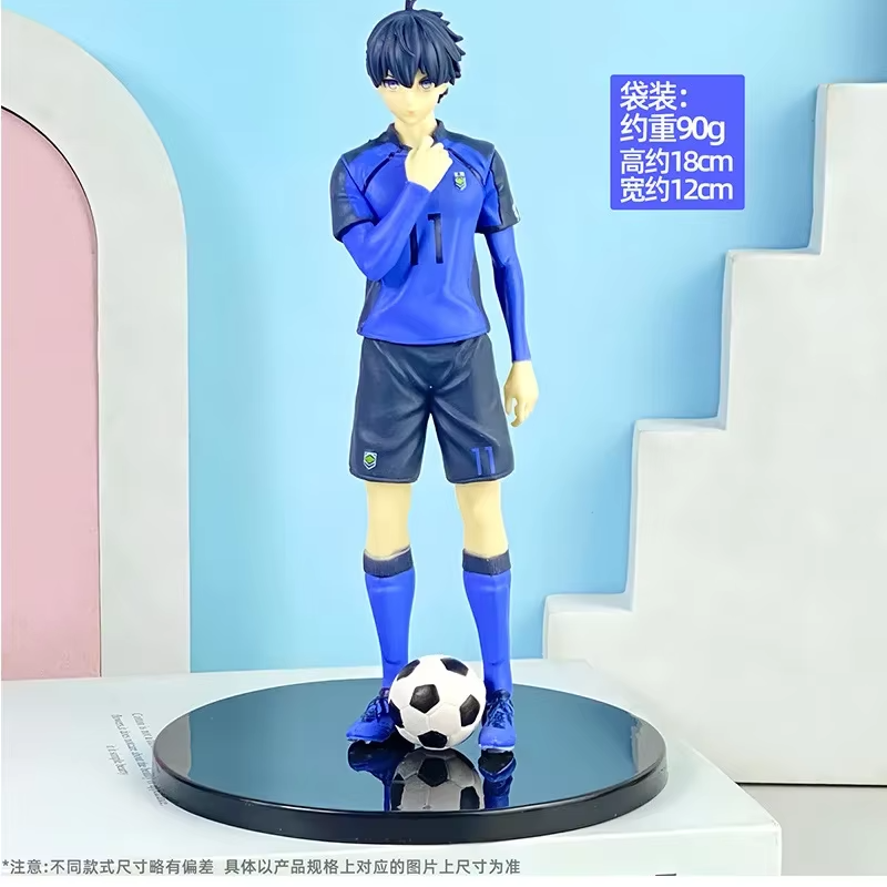 Isagi Yoichi Anime Figure, Blue Lock Action Figurines Standing Statue 18 CM