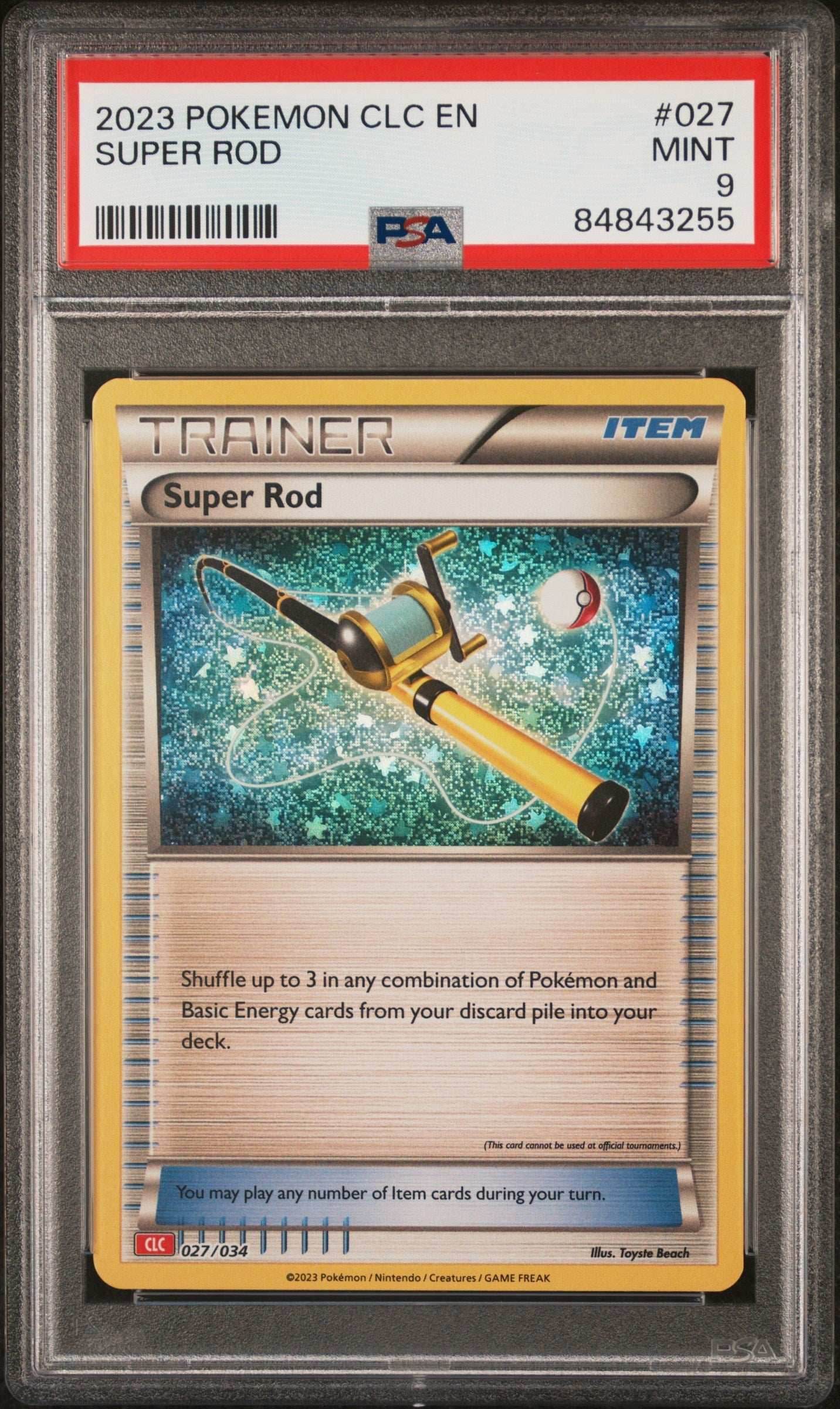 2023 POKEMON CLASSIC CHARIZARD & HO-OH ex DECK SUPER ROD #27 PSA 9 - 