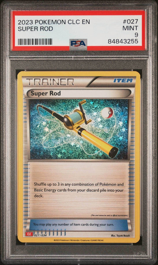 2023 POKEMON CLASSIC CHARIZARD & HO-OH ex DECK SUPER ROD #27 PSA 9 - 