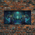 Fantasy wall art, canvas print, magical forest, fantasy landscape art, ready to hang wall art - 10x20 Inches / Gallery Wrap Canvas - Ready To Hang