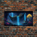 Enchanted Forest Painting, Fantasy Art, Fairy House, Fantasy, Woodland Decor, Woods, Forest, Fairy Forest - 10x20 Inches / Gallery Wrap Canvas - Ready To Hang