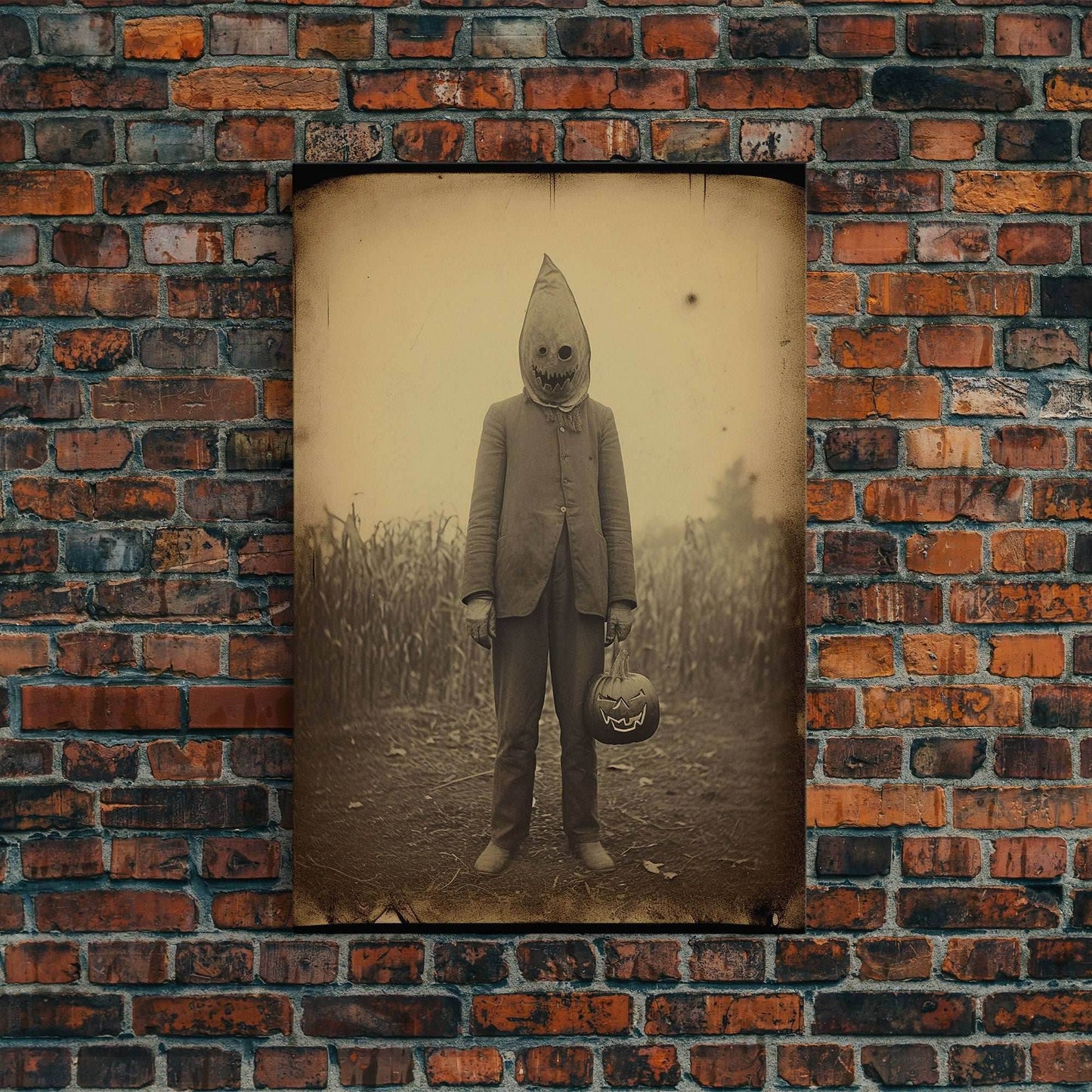 Horror Home Decor, Spooky Halloween, Creepy Wall Art, Dark Fantasy, Canvas Print, Wall Art, Vertical Print, Home Decor, Wall Decor - 8x12 Inches / Gallery Wrap Canvas - Ready To Hang