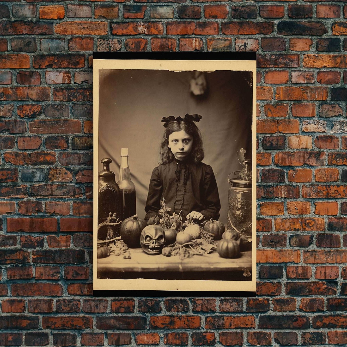 Spooky Room Decor, Gothic Wall Decor, Horror Art, Dark Fantasy, Occult Art, Canvas Print, Wall Art, Vertical Print, Home Decor, Wall Decor - 8x12 Inches / Gallery Wrap Canvas - Ready To Hang