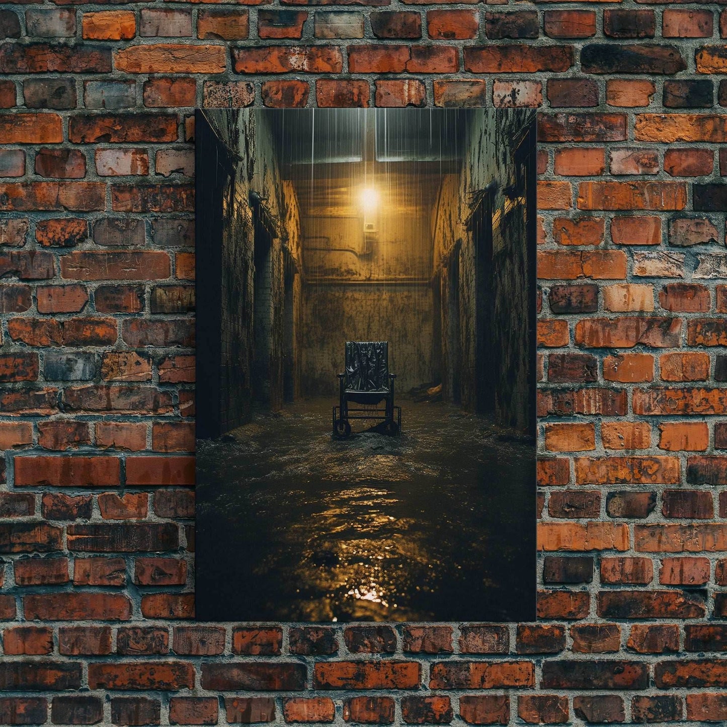 Creepy Wall Decor, Spooky Room Decor, Canvas Print, Wall Hanging, Portrait Art, Halloween Wall Decor, Dark Fantasy, Dark Wall Art - 8x12 Inches / Gallery Wrap Canvas - Ready To Hang