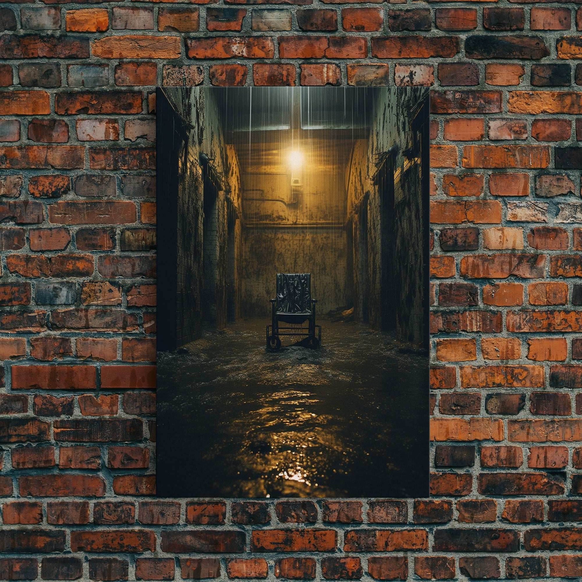 Creepy Wall Decor, Spooky Room Decor, Canvas Print, Wall Hanging, Portrait Art, Halloween Wall Decor, Dark Fantasy, Dark Wall Art - 8x12 Inches / Gallery Wrap Canvas - Ready To Hang