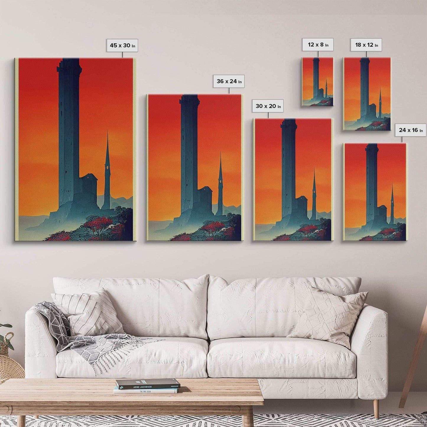 The Dark Tower, Fantasy RPG Concept Art, Wall art, framed canvas print, framed painting - 8x12 Inches / Gallery Wrap Canvas - Ready To Hang