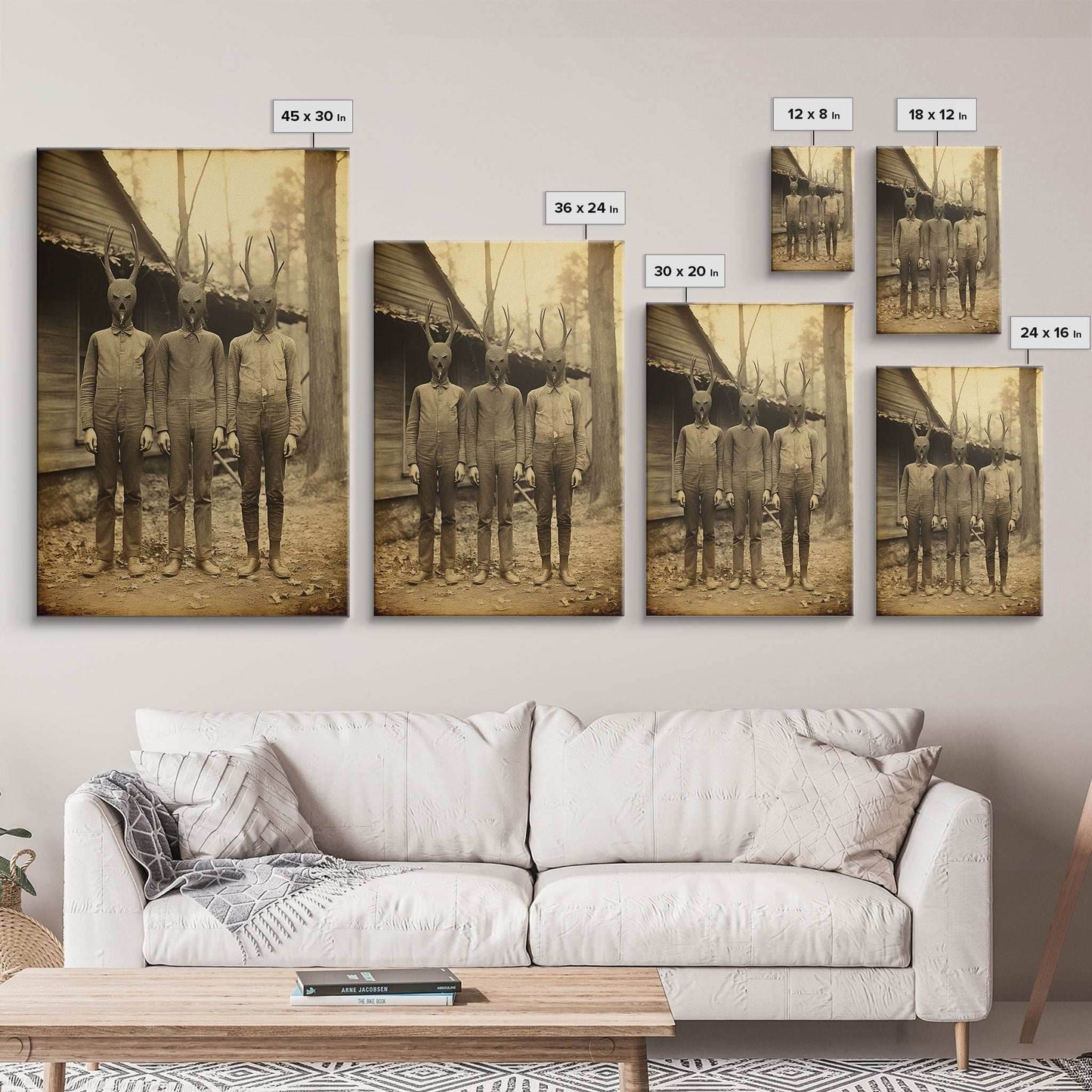 Creepy Wall Art, Dark Fantasy Art, Dark Wall Art, Spooky Art, Gothic Wall Art, Canvas Print, Wall Art, Vertical Print, Horror Decor - 8x12 Inches / Gallery Wrap Canvas - Ready To Hang