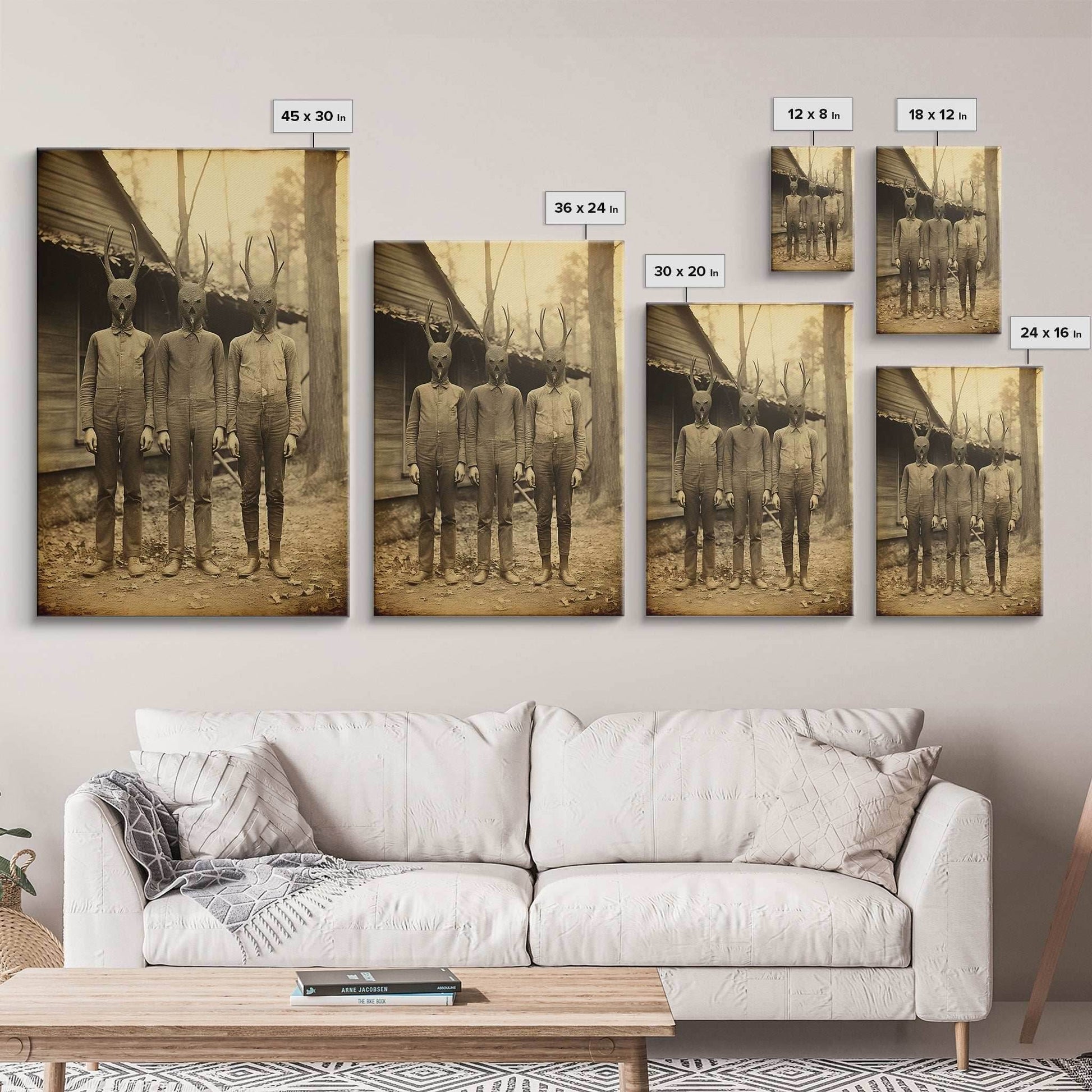 Creepy Wall Art, Dark Fantasy Art, Dark Wall Art, Spooky Art, Gothic Wall Art, Canvas Print, Wall Art, Vertical Print, Horror Decor - 8x12 Inches / Gallery Wrap Canvas - Ready To Hang