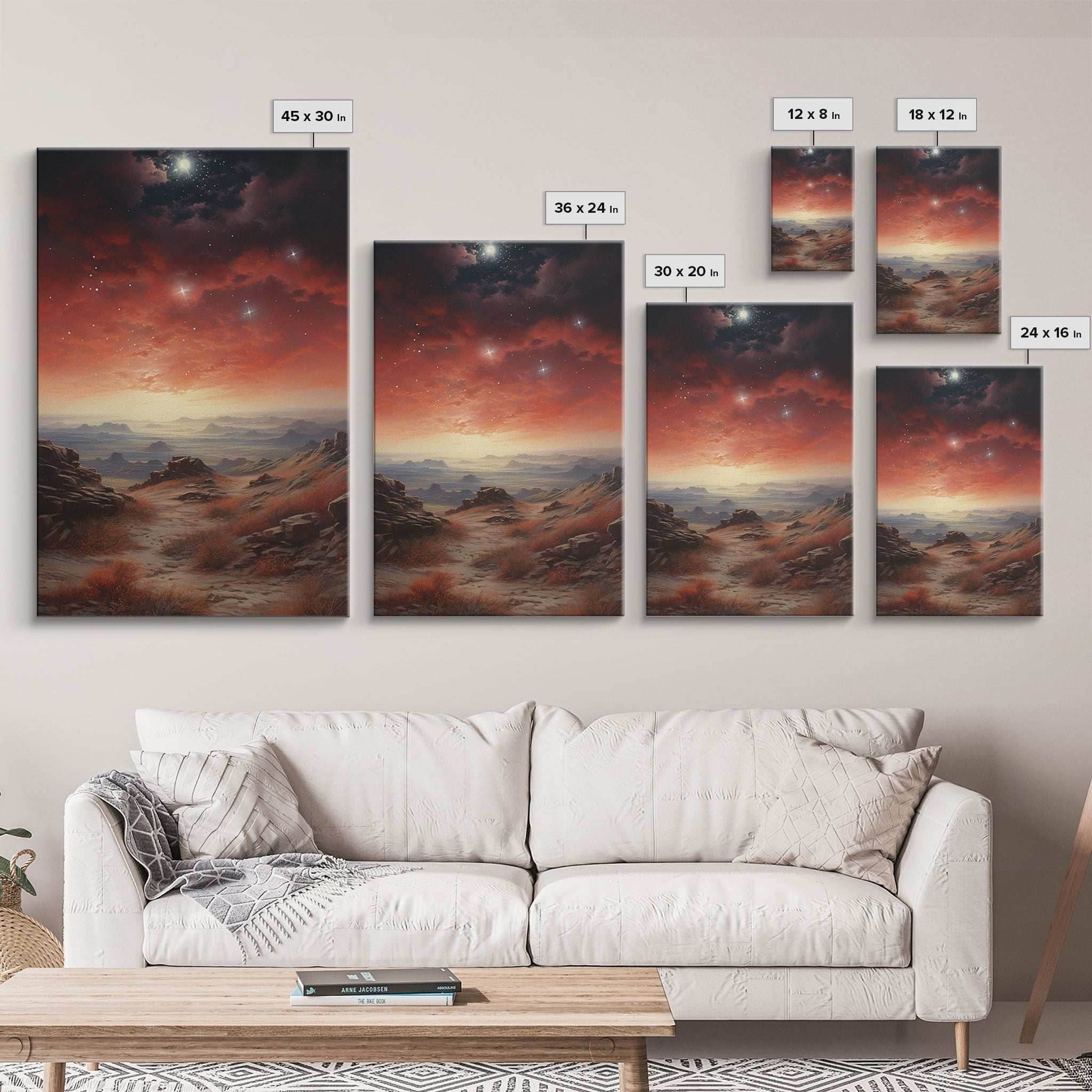 Sci Fi Wall Art, Fantasy Artwork, Space Wall Art, Tiny House Decor, Canvas Print, Wall Art, Vertical Art, Moving Gift, Game Room Decor - 8x12 Inches / Gallery Wrap Canvas - Ready To Hang