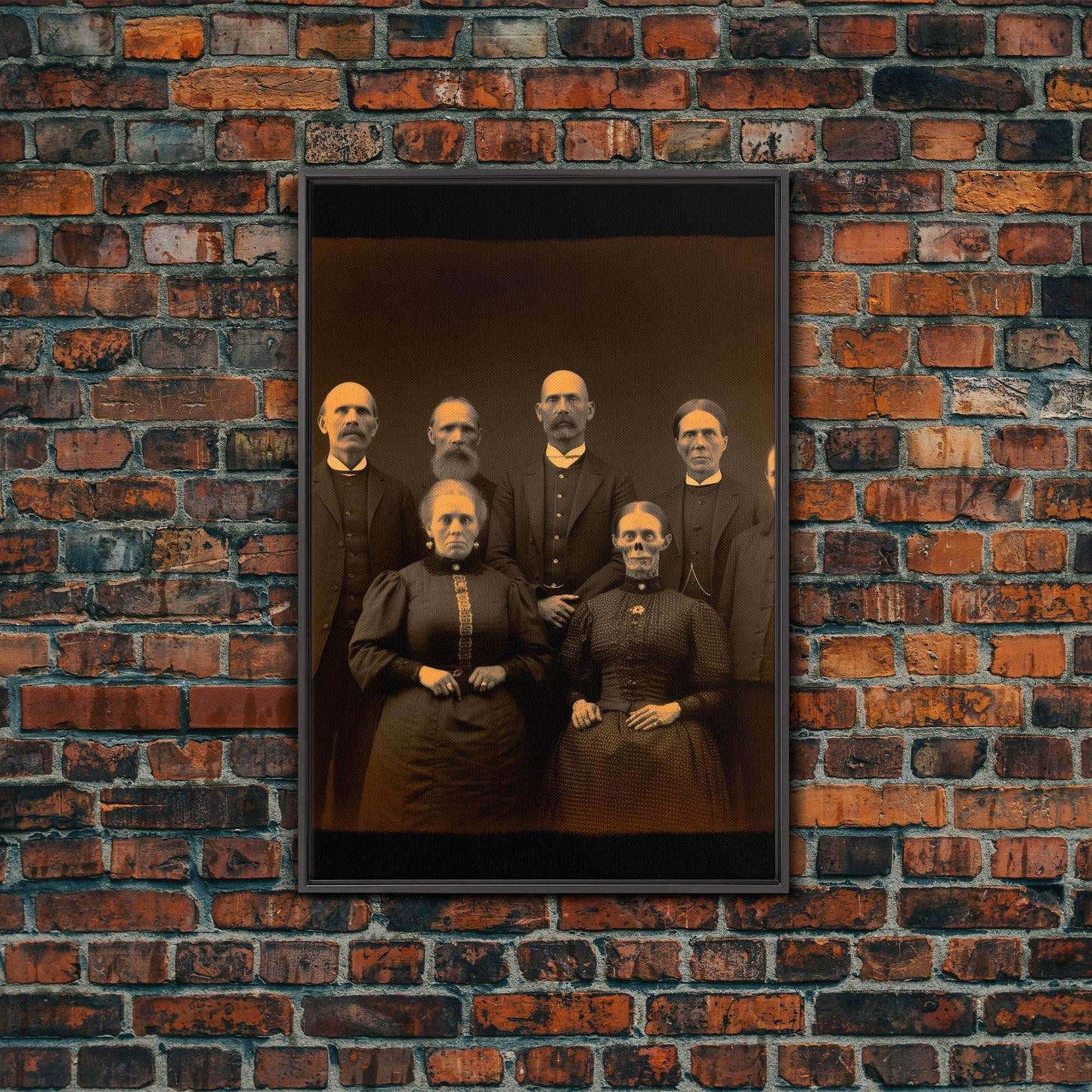 Halloween Wall Art, Spooky Room Decor, Horror Decor, Creepy Art, Ghost Art, Dark Fantasy, Canvas Print, Wall Art, Vertical Print, Room Decor - 8x12 Inches / Black Frame