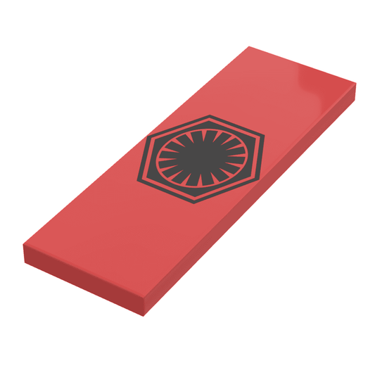 SW FO Faction Banner / Flag - B3 Customs® Printed 2x6 Tile made using LEGO part - 