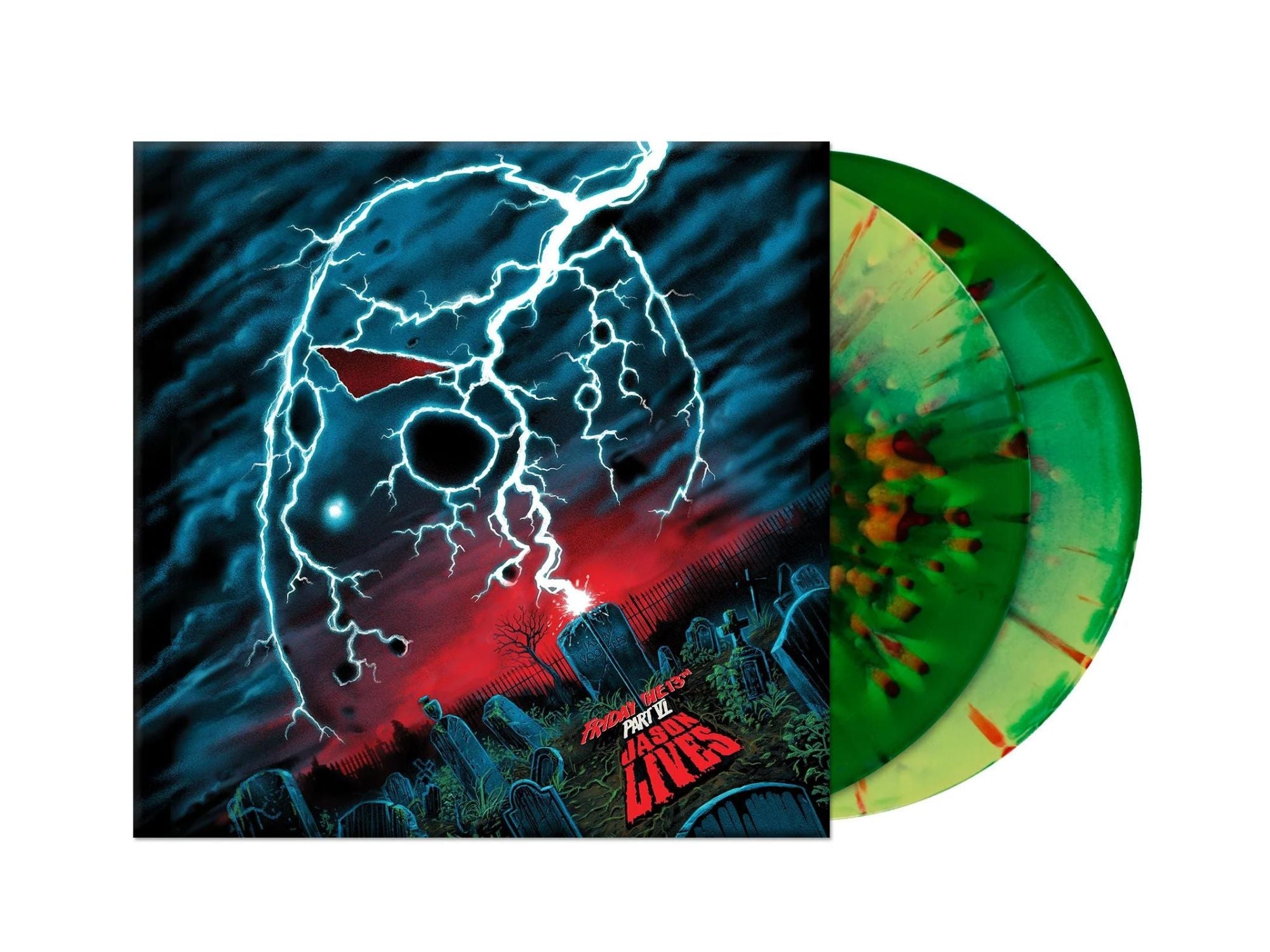 Friday the 13th Part VI: Jason Lives - Soundtrack (180 Gram "Jason Voorhees, Blood, and Paintball" Splatter Colored 2x Vinyl)