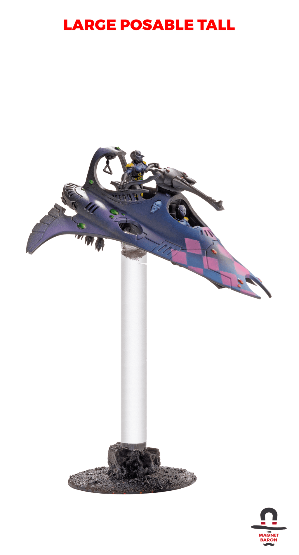 3 Sets Large Posable Magnetic Flight Stands