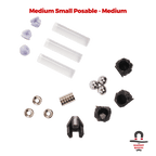 3 Sets Suppressor Custom Medium Small Posable Magnetic Flight Stands - Medium