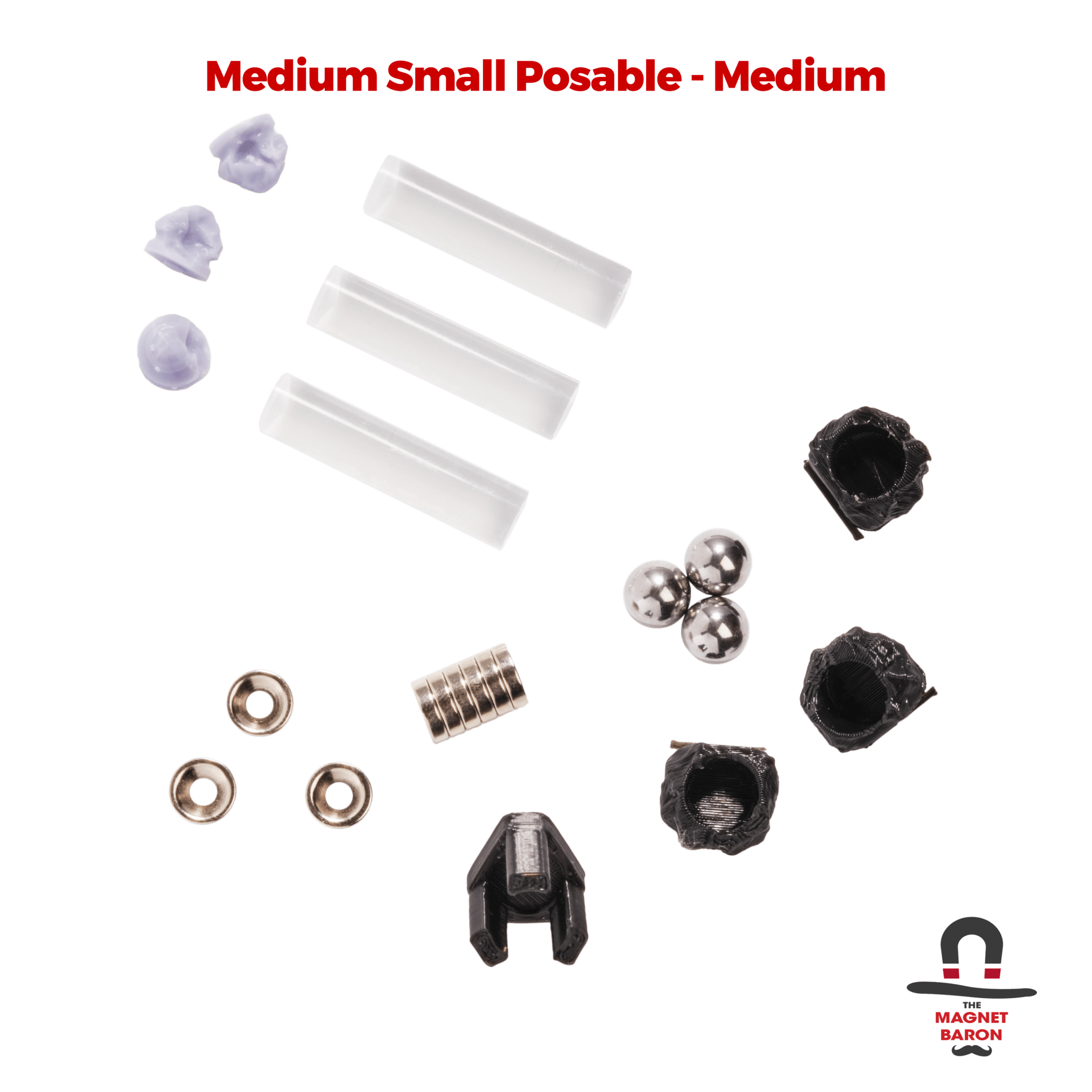 3 Sets Suppressor Custom Medium Small Posable Magnetic Flight Stands - Medium