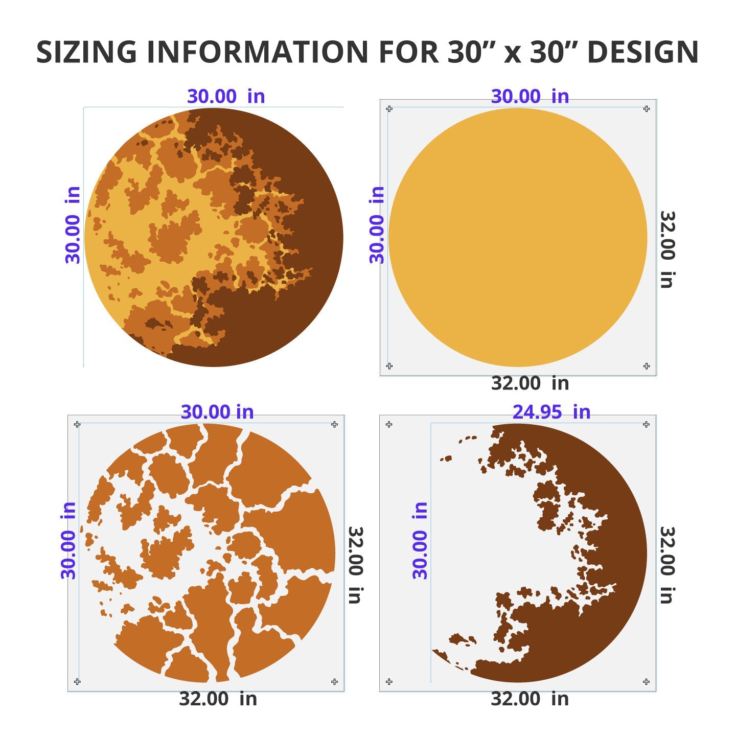 Venus Planet Wall Mural Stencil Set