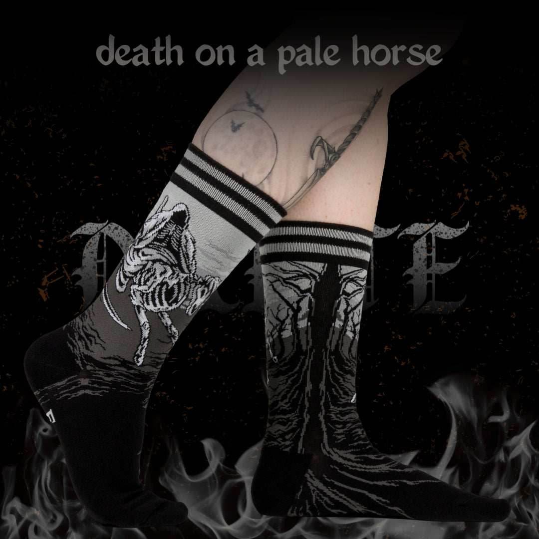 Death on a Pale Horse Crew Socks - 