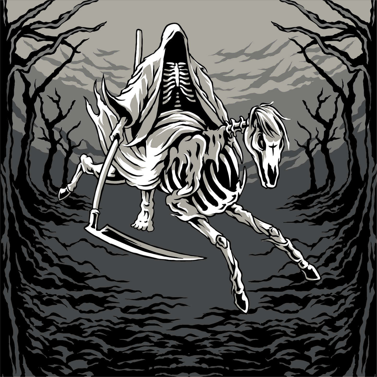 Death on a Pale Horse Crew Socks - 