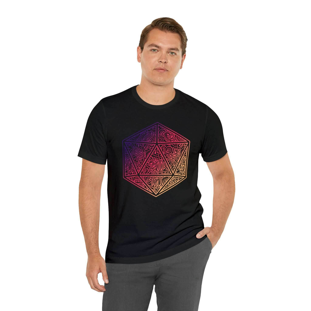 Ombre Ornamental Dice Shirt - Asphalt / S