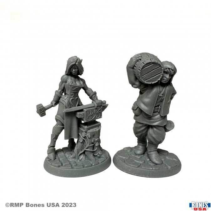 Reaper Legends: Townsfolk - Cooper and Blacksmith - 