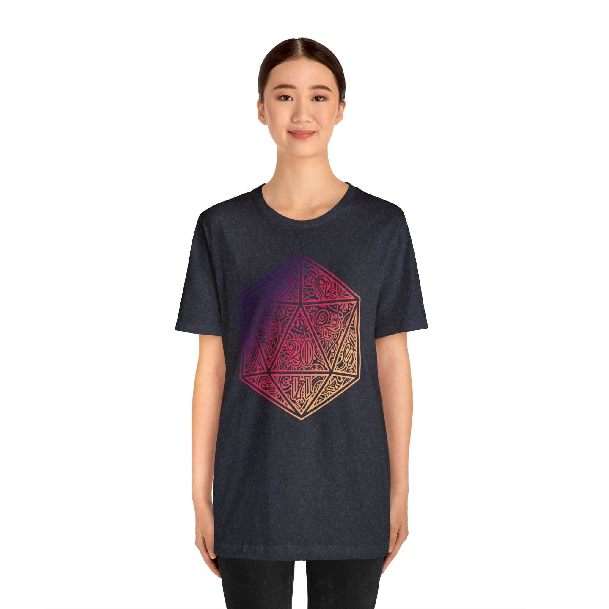 Ombre Ornamental Dice Shirt - Asphalt / S