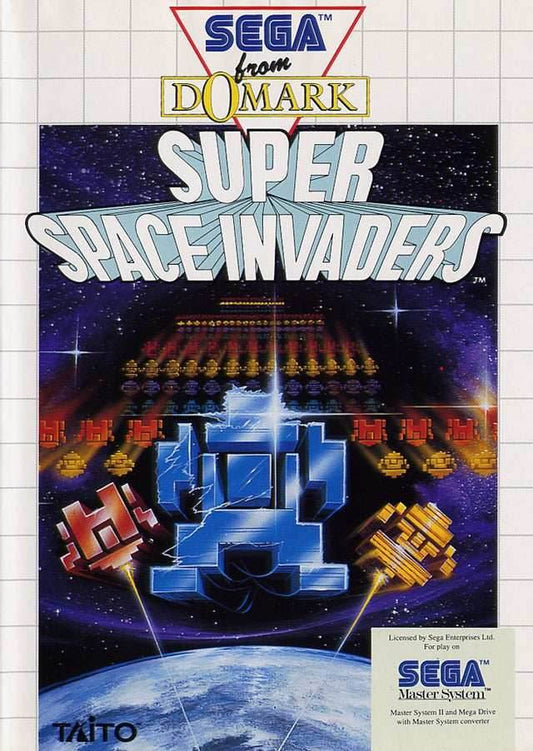 Super Space Invaders (Sega Master System) - Game Manual Only